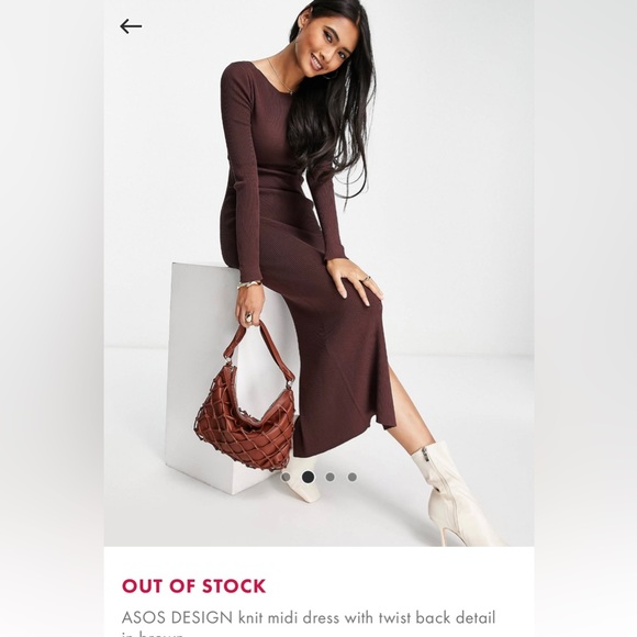 ASOS Dresses & Skirts - Beautiful Asos sweater dress with open back detail